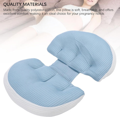 Marhynchus Pregnancy Pillow, U Shaped Maternity Pillow for Side Sleeping with Removable Cover, Belly Support and Back