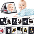 Black and White Baby Books for Newborn - Tummy Time Mirror &