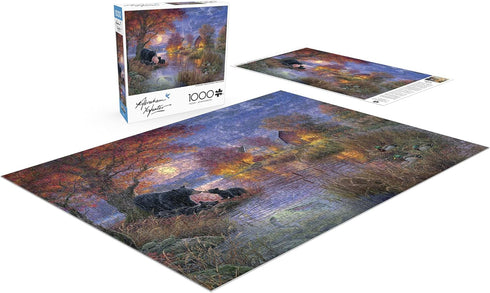 1000 Buffalo Games - Black Bear Farms - Abraham Hunter - Piece Autumn Jigsaw Puzzle - Colorful Fall Puzzles for Adults