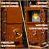 HJPLPXH Set,A Retro Pendulum Clock Building Block Toy with Real Clock Function and Linked Mechanical Pendulum,Better
