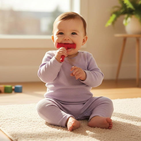 Chewy Tubes 2 Pack - Oral Motor Chewing Tool, Safe, Non-Toxic, Latex & Phthalate Free, Red