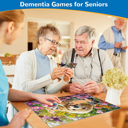 6 Packs 36 6 Large Piece Puzzle for Seniors,Dementia Alzheimer's Products Activities for Elderly Adults,Easy Puzzle