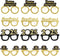 obmwang 24 Pieces Happy New Year Eyeglasses, Fancy Party Glasses for 2025 New Year's Eve Party Favors