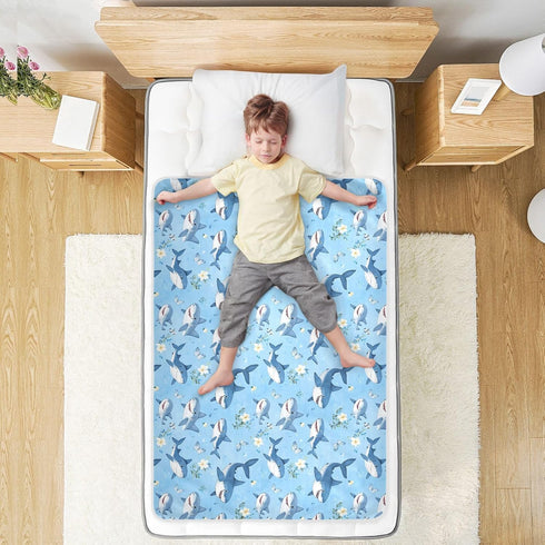 siphylline 52" 34" Cartoon Cute Sea Animal Blue Extra Large Resuable Changing Pad Covers Waterproof Washable Crib Pee