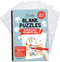 Decorably 8 Pack Blank Puzzles for Kids Set with Matte Finish, 28pcs