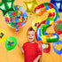 40 Inch Colorful Building Block Number Balloon, Large Number 2 Helium Balloon for Girls Boys 1st Birthday Party