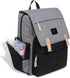 Land Backpack Diaper Bag Large Capacity for Baby Care Wide Open Design and Waterproof Fabric for Mom Dad (New Grey