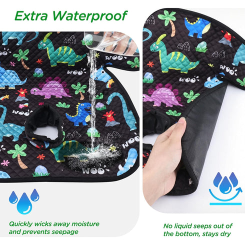 2 Pack Car Seat Protector for Potty Training, Waterproof Piddle Pad Cover with Anti-Slip Backing, Portable Car Seat