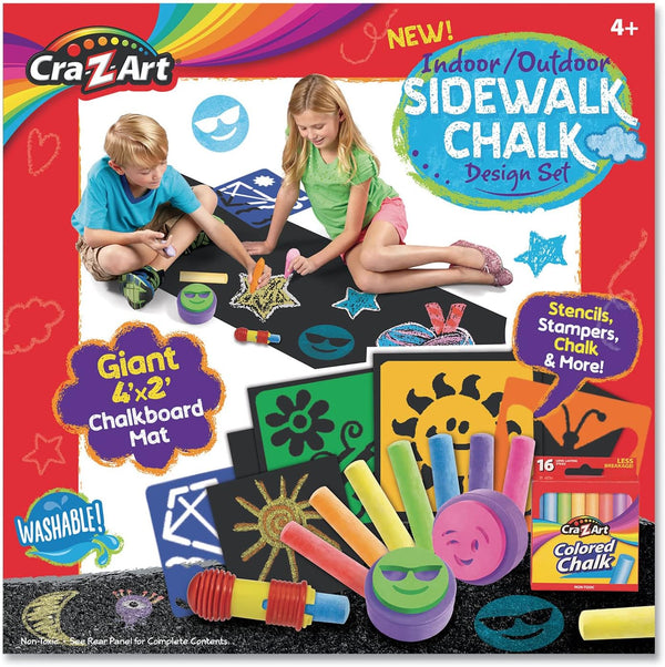 Cra-Z-Art Indoor Outdoor Sidewalk Chalk Design Set