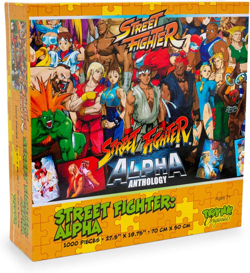 Toynk Street Fighter Collage 1000-Piece Jigsaw Puzzle for Adults | Brain Teaser, Educational Developmental Toys & Games, Building Kit Activities to Encourage Creative Play | 28 x 20 Inches