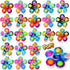 SCIONE 24 Pcs Tie Dye Fidget Spinners, Sensory Toys for Kids, Flower