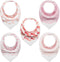 Teething Bibs Baby Bandana Bib Sets with Teething Corner (American Flag Style), BPA-Free Silicone Teether