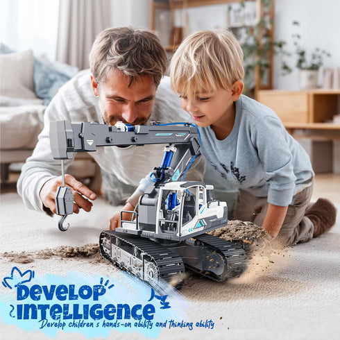 134 8-12, 8+ SMILESSKIDDO Crane Truck Toy - PCS Hydraulic Science Kits for Kids Age Teenage Engineering Kit