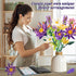 Flower Bouquet Building Set, 891PCS DIY Artificial Flowers, Birds of Paradise and Water Lily for Home Decor