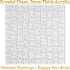 Funwares ImPuzzable Insanely Impossible Puzzle: 100-Piece Clear Acrylic Puzzle for Adults, Every Piece Unique, False Edges, False Corners, Hardest Puzzle for Adults, White Elephant Gift for Adults.