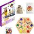 2 6 6 24 6 Family(15 INCH) Wooden Board Game, Original Marble Game Double Sided Painted to Player Fast Track Board Game