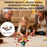 511 15.3x19.2 inch Ixfyloop Wooden Puzzles for Adults, Flower Wooden Jigsaw Puzzles Pieces, Unique Shape Puzzle, Wooden