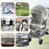 Eiszhjk Stroller Rain Cover Compatible with Graco - Waterproof Stroller Rain Cover, Windproof Travel Weather Shield