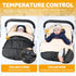 Orzbow Winter Baby Car Seat Cover, Universal Car Seat Bunting Bag for Babies with Adjustable Zipper, Removable Car Seat