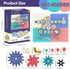 Gear Toys Interlocking Building Blocks, 150 Piece Educational Construction Set, Creative STEM Development Toys