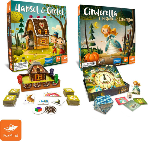 FoxMind Games Hansel & Gretel, Cooperative Fairytale Math Game for Up to 4 Players Age 6 and Up