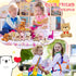 Junkin 48 Pcs Mini Bear Stuffed Animal, 4 Inch Tiny Bear Dolls for DIY Keychain Party Favor Wedding Decor