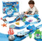 VATOS Shark Track Toys - 219 Pcs Flexible Race Track Set with