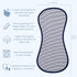 5 Pack Figure-8 22x11 Tom Tom's Kids + Baby Organic Baby Burp Cloths - GOTS Certified Organic Cotton, Contoured Design