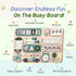 1-3 17-Inch 1 2 3 KALOTOYS Large Montessori Busy Board for Baby & Toddlers Wooden Sensory Activity Board Fine Motor