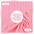 4pcs Cinaci Pink Soft Nursery Newborn Baby Receiving Swaddle Blanket with Matching Turban Hat Bow Headbands Floral