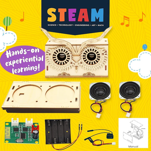 STEM Kits for Kids Age 8-14, Build Your Own Bluetooth Speaker Kit, Science & Puzzle Kits for Boys & Girls