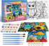 Kids Paint By Number Kits Age 8-12, 3 Pack 8x10 Inch Framed Canvas with 24 Acrylic Paint Pots, 6 Brushes
