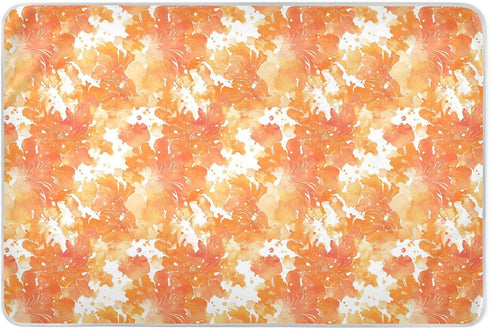 siphylline Orange Tie Dye Flowers Extra Large Resuable Changing Pad Covers Soft Absorbent