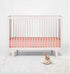 100% 100% 28 52 Cotton Crib Fitted Sheet - Olivia Tribal Solid Coral - Silky Soft Breathable Cotton Percale Baby Sheets