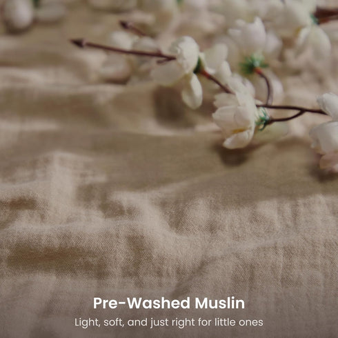 52" 28, 8 Inch Pack 2 Bioweaves Organic Cotton Muslin Crib Sheet, GOTS Certified Fitted Crib Mattress Sheet, Extra Soft