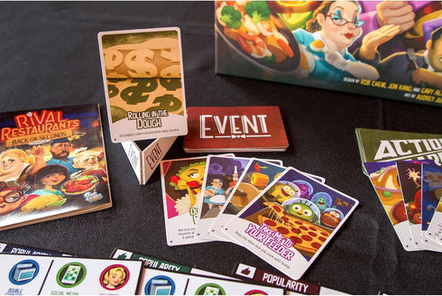 Gap Closer Games | Rival Restaurants: Back for Seconds Expansion | Strategy Board Game | 2 to 6 Players | Ages 10+ | 45+ Minutes