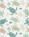 Takiito Crib Sheet for Boys Girls, Sea Turtles Fitted Crib Sheet Super Soft