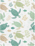 Takiito Crib Sheet for Boys Girls, Sea Turtles Fitted Crib Sheet Super Soft