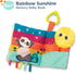 B. toys - B. baby Interactive Soft Baby Book - Rainbow Sunshine Cloth Book for Babies with Sensory Features