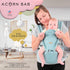 6-in-1 Acorn Baby Parent Carrier Sling with Hip Seat - Ergonomic Carrier Front Carrier Breastfeeding Holder for Parents