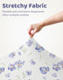 52x28Standard 4 Pack Baby Crib Sheets Girl, Toddler Bed Sheets Fitted for Crib and Toddler Mattresses, Soft Breathable