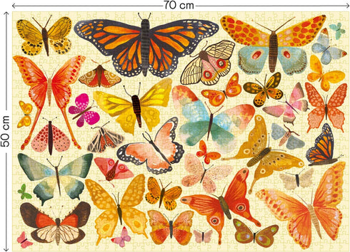 1000 20 28 inches Elena Essex Puzzles - Butterfly Beauty | piece Puzzle for Adults | Jigsaw Puzzles | Butterflies