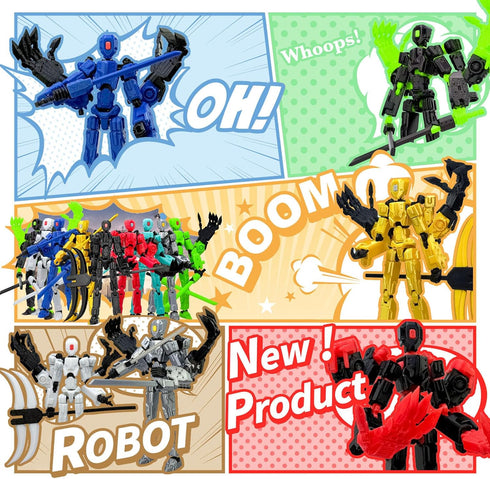 Binvin 8Inch T13 Figure,3D 13 Assembly Completed Action Printed Multi-Jointed Movable Toy Nova Action Figures Desktop