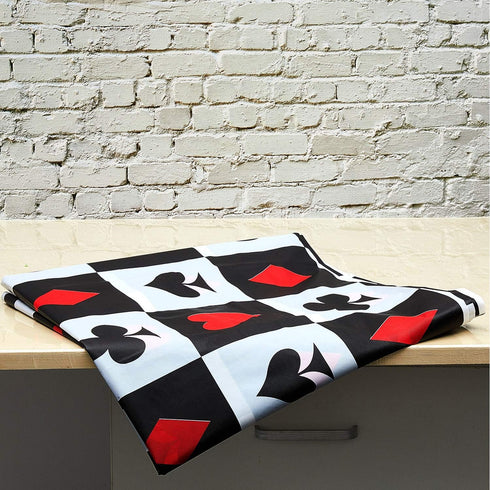 2 Pieces Poker Tablecloth | Casino Theme Party Decorations | Las Vegas Table Cover, 54 x 108 Inch
