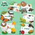 24-Piece 3-8 Life Cycle Animal Kit - Montessori Science Toy with Matching Game, Butterfly, Frog, Chicken, Bee, Ladybug
