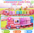 Set 2-4, Counting 1 2 3 Train for Girls Electric Toy Train with Farm Animals & Music & Lights, Montessori & Sorting