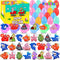 Kiss Monkey 24 Pack Prefilled Easter Eggs with Toys,2.7inch Easter Eggs Filled