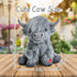 10 inch, Tonpect Highland Cow Stuffed Animal with Mooing Sound, Cuddly Farm Cow Toy for Boys Girls Gift Decoration