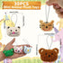 30 PCS Mini Animal Plush Toys Set Cute Small Animal Stuffed Toy Keychain for Party Favors Keychain Ornament for Goody Bag Easter Egg Stuffers Carnival Birthday Party Classroom Prizes