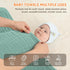 MIGIOL 100% 32 32 Inches, 3 Muslin Hooded Baby Towels Cotton Super Soft Muslin Baby Bath Towel - x Suitable for Newborn